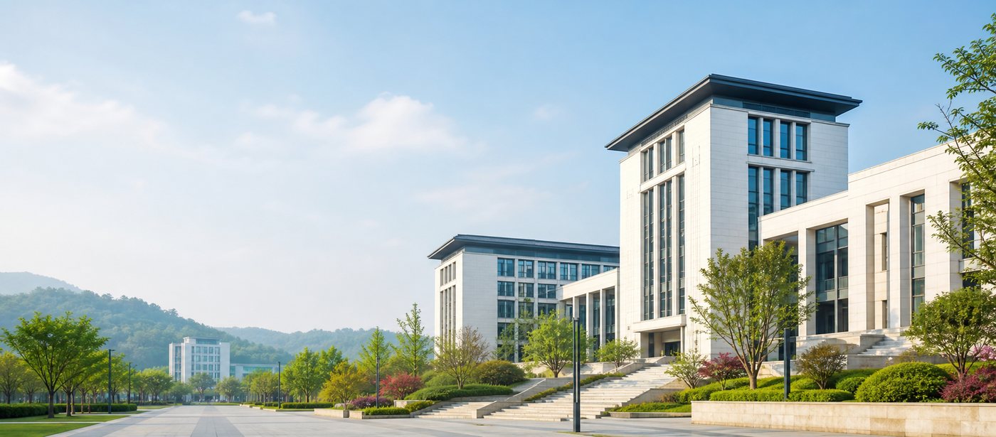 清晨的大学校园